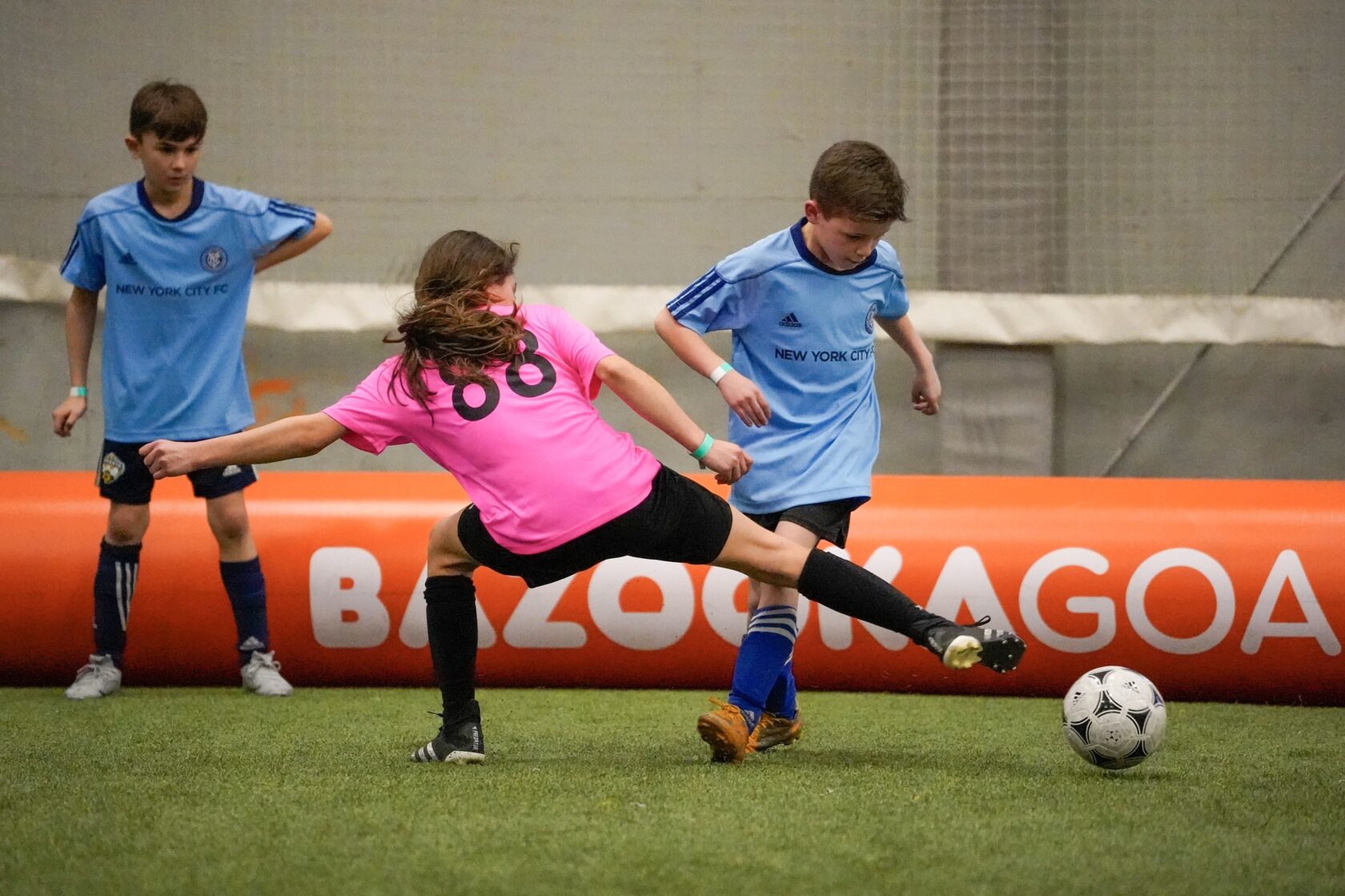 Players taking part in small-sided football